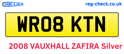 WR08KTN are the vehicle registration plates.