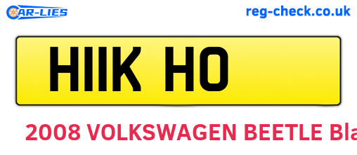 H11KHO are the vehicle registration plates.