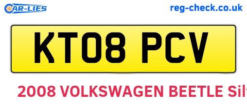 KT08PCV are the vehicle registration plates.