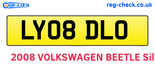 LY08DLO are the vehicle registration plates.