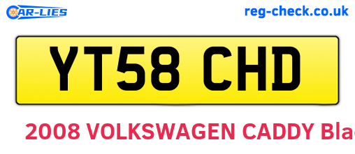 YT58CHD are the vehicle registration plates.