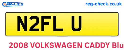 N2FLU are the vehicle registration plates.