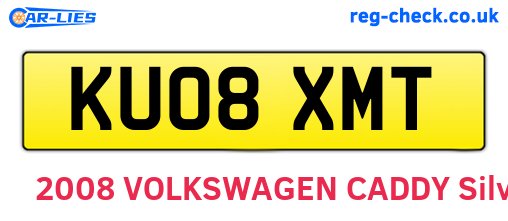 KU08XMT are the vehicle registration plates.