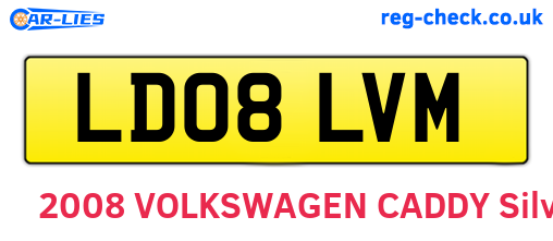 LD08LVM are the vehicle registration plates.