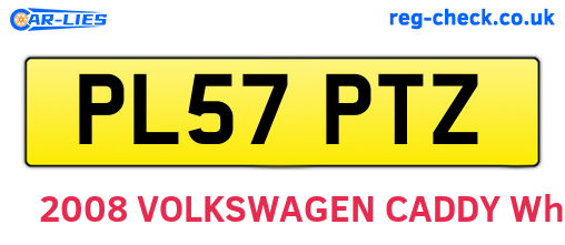 PL57PTZ are the vehicle registration plates.