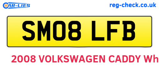 SM08LFB are the vehicle registration plates.