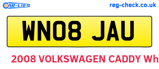 WN08JAU are the vehicle registration plates.