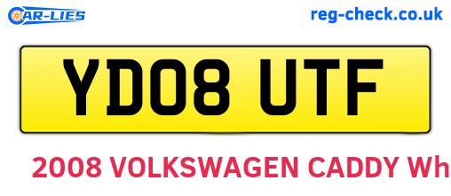 YD08UTF are the vehicle registration plates.