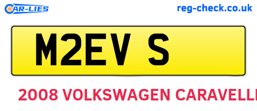 M2EVS are the vehicle registration plates.