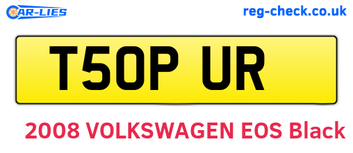 T50PUR are the vehicle registration plates.