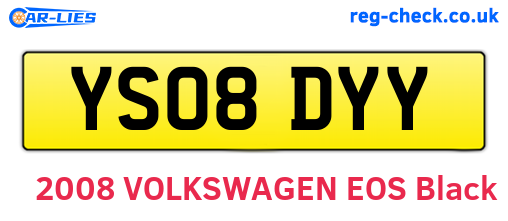 YS08DYY are the vehicle registration plates.
