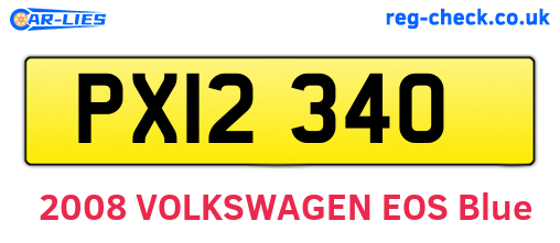 PXI2340 are the vehicle registration plates.