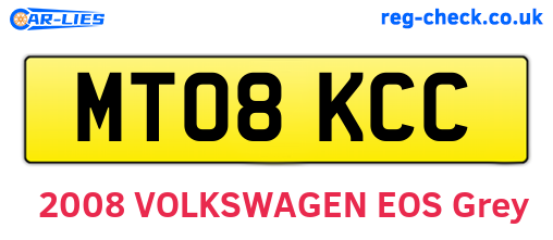 MT08KCC are the vehicle registration plates.