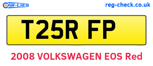 T25RFP are the vehicle registration plates.