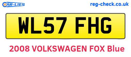 WL57FHG are the vehicle registration plates.