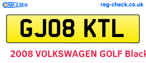 GJ08KTL are the vehicle registration plates.