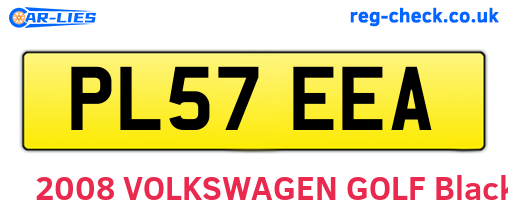 PL57EEA are the vehicle registration plates.