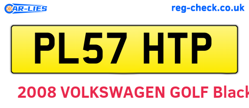 PL57HTP are the vehicle registration plates.