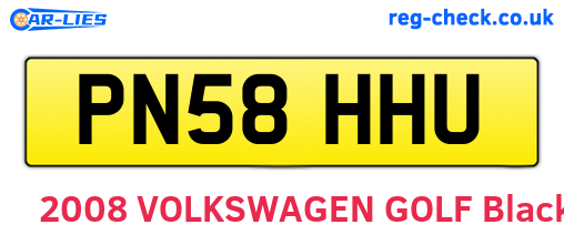 PN58HHU are the vehicle registration plates.