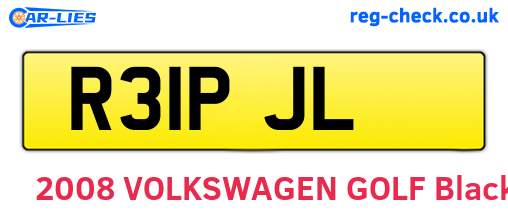 R31PJL are the vehicle registration plates.