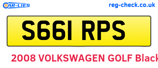 S661RPS are the vehicle registration plates.