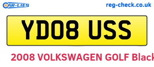 YD08USS are the vehicle registration plates.