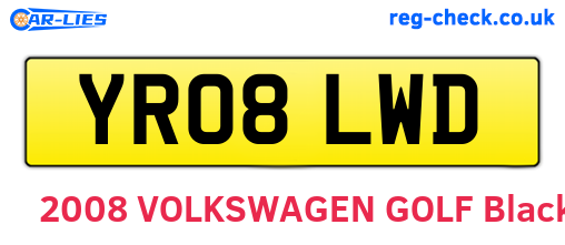 YR08LWD are the vehicle registration plates.