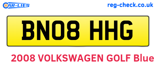 BN08HHG are the vehicle registration plates.