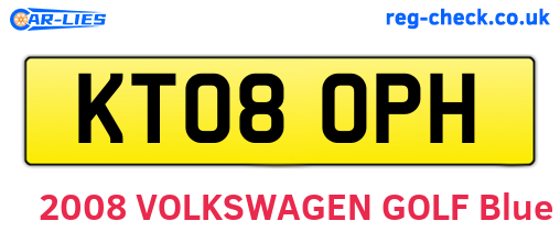 KT08OPH are the vehicle registration plates.