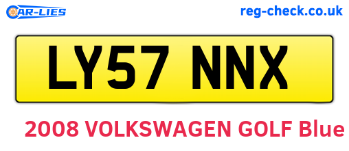 LY57NNX are the vehicle registration plates.