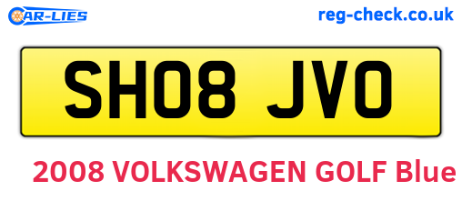 SH08JVO are the vehicle registration plates.