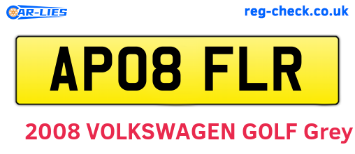 AP08FLR are the vehicle registration plates.