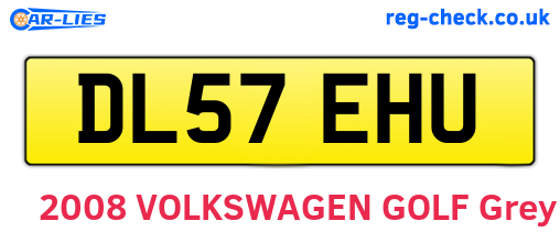 DL57EHU are the vehicle registration plates.