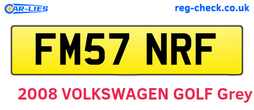 FM57NRF are the vehicle registration plates.