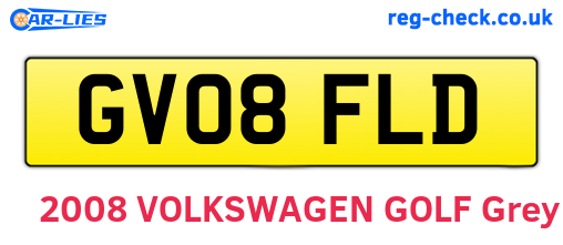 GV08FLD are the vehicle registration plates.