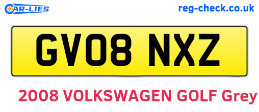 GV08NXZ are the vehicle registration plates.