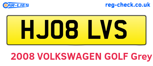 HJ08LVS are the vehicle registration plates.