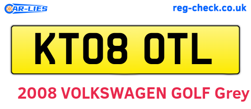 KT08OTL are the vehicle registration plates.