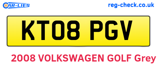 KT08PGV are the vehicle registration plates.