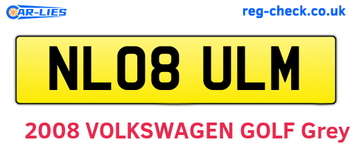 NL08ULM are the vehicle registration plates.