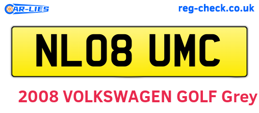 NL08UMC are the vehicle registration plates.