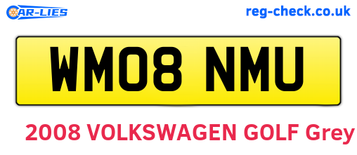 WM08NMU are the vehicle registration plates.