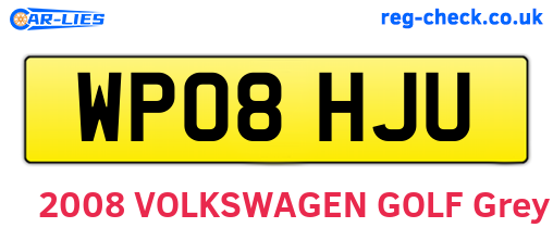 WP08HJU are the vehicle registration plates.
