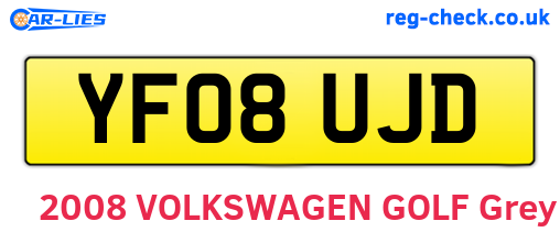 YF08UJD are the vehicle registration plates.