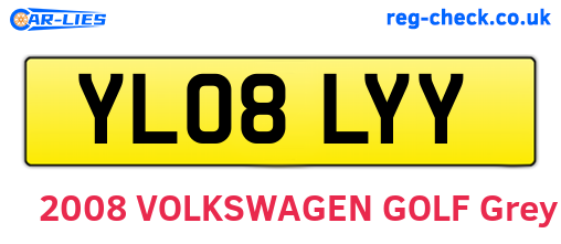 YL08LYY are the vehicle registration plates.