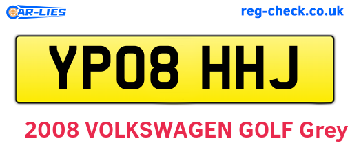 YP08HHJ are the vehicle registration plates.