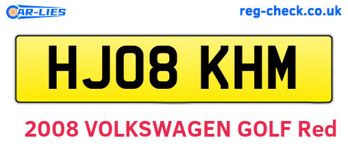 HJ08KHM are the vehicle registration plates.