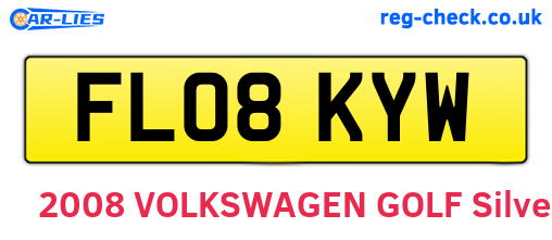 FL08KYW are the vehicle registration plates.