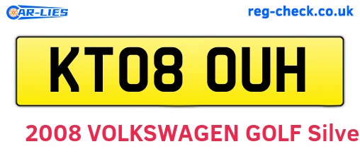 KT08OUH are the vehicle registration plates.