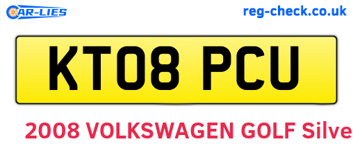 KT08PCU are the vehicle registration plates.
